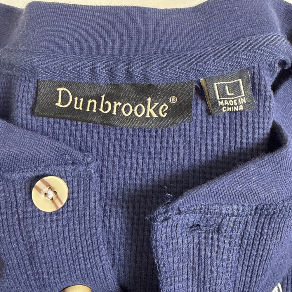 Dunbrooke Dallas Cowboys Mens Size Large Waffle Knit Thermal Henley Shirt NFL - Picture 6 of 11